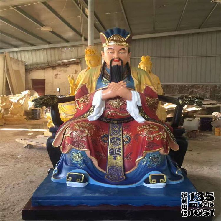 大型玻璃鋼樹(shù)脂彩繪寺廟供奉三官雕塑 大型玻璃鋼樹(shù)脂彩繪寺廟供奉三官雕塑