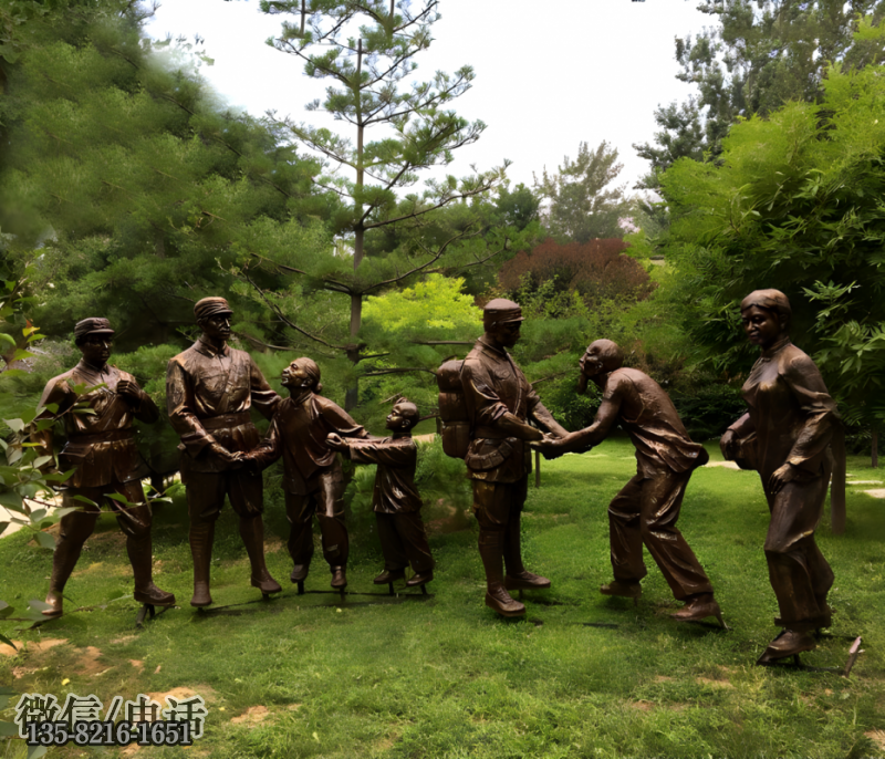 紅軍戰士玻璃鋼仿銅人物雕塑 紅軍戰士玻璃鋼仿銅人物雕塑